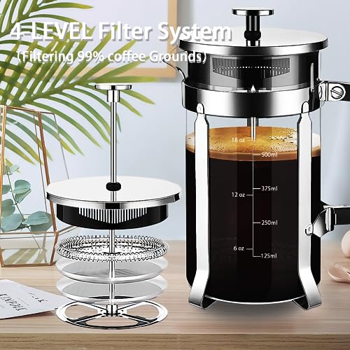 French Press Coffee Maker 304 Stainless Steel Coffee Press