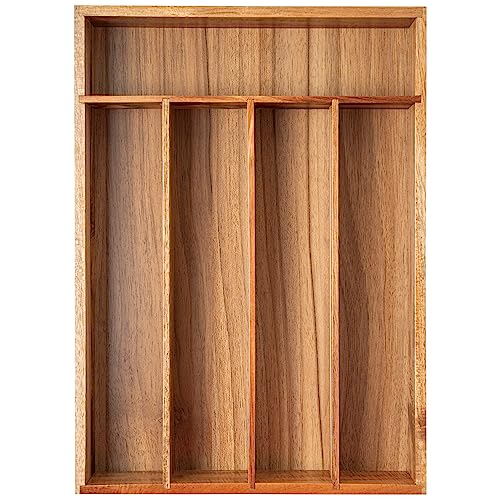 Silverware Organizer Kitchen Drawer Organizer Utensil Organizer Acacia Silverware Holder Cutlery Organizer in Drawer Flatware Organizer Tray