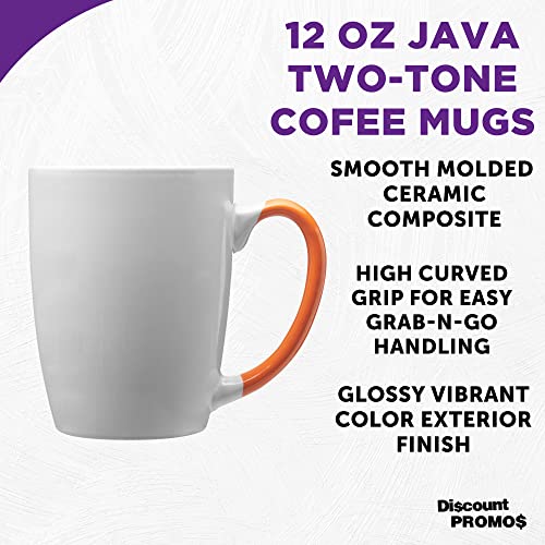 Java Two Tone Coffee Mugs 12 oz. Set of 10 (10 Count)