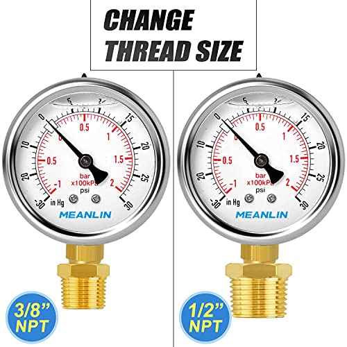 30inHG~30Psi Stainless Steel 1