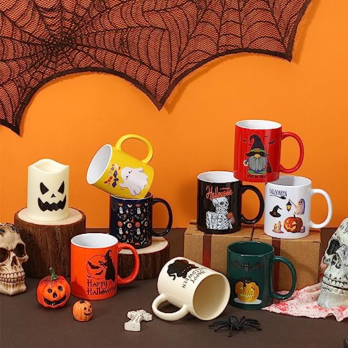 8 Pcs Ceramic Coffee Mugs 12 Oz Handle