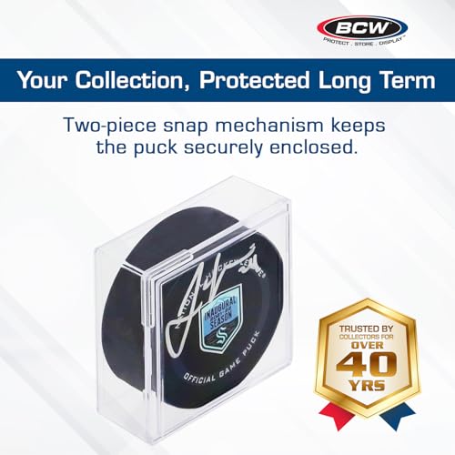Hockey Puck Display Case Cube Holder 6 (6 Count)
