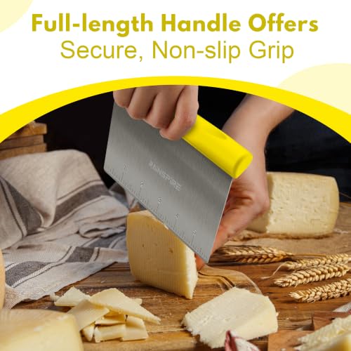 Multi Purpose Stainless Steel Bench Scraper Dough Blender & Pastry Cutter