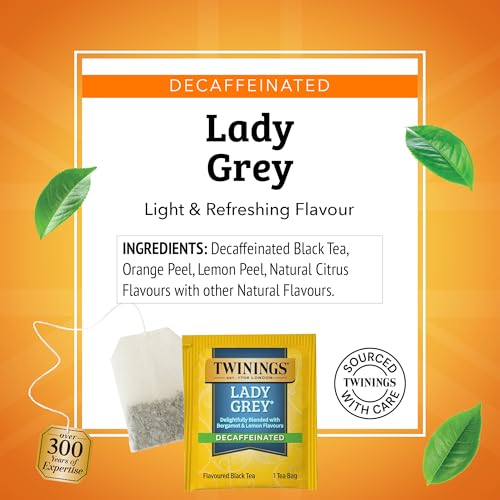 Decaffeinated Lady Grey Black Citrus Tea Bags (120 Count)