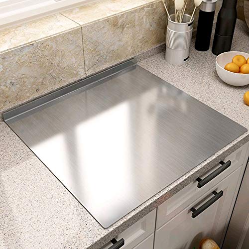 Large Cutting Board 304 Stainless Steel Cutting Board Metal Baking Mat Non Stick Thick Board Cutting Fruit Vegetable Meat Kneading Rolling Bread Pizza Biscuits Dough Sturdy Kitchen