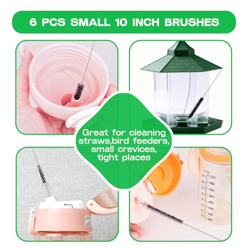 Straw Cleaner Brush Set 12 Pieces Extra Long (12 Count)