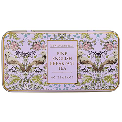 Song Thrush Tea Tin with 40 Black Tea Bags (40 Count)