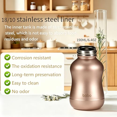 Mini Vacuum Insulated Water Bottle With Bamboo Lid (6 Count)