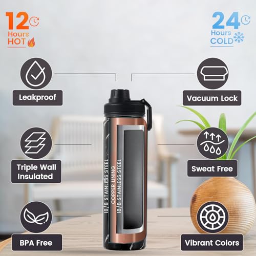Tea Infuser Water Bottle 22 Oz