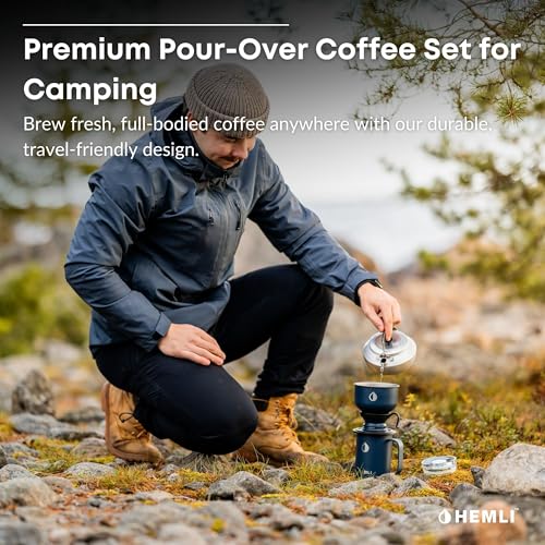 16 oz Pour Over Camp Coffee Maker Set