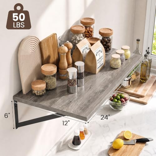Wall Mounted Floating Shelves Set of 2 (2 Count)
