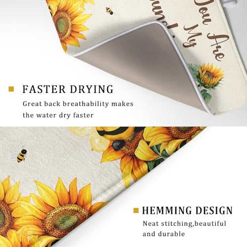 Bee Gnomes Dish Drying Mat