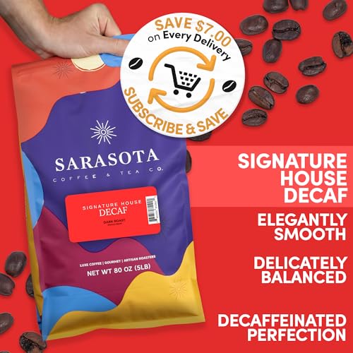 Sarasota Coffee Whole Bean Decaf (80 Ounce)