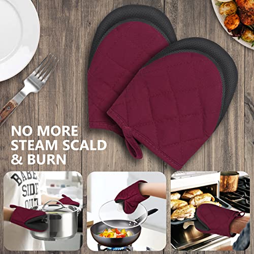 1 Pair Short Oven Mitts