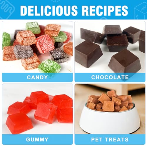 Mini Square Terrace Silicone Chocolate Molds 50 Cavities (4 Count)