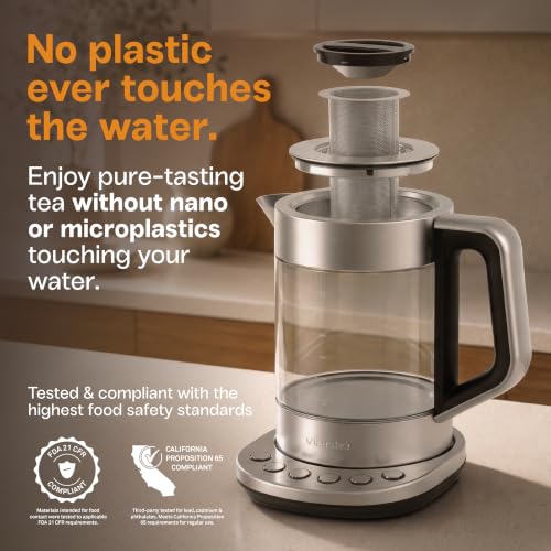 Viante Alba Electric Tea Kettle With Infuser
