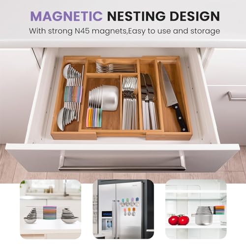 Magnetic Measuring Cups and Spoons Set