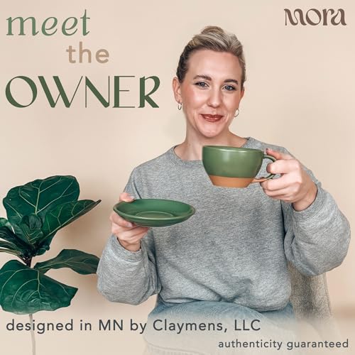 Ceramic Latte Art Mug With Saucer