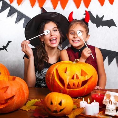 30 Pcs Halloween Swizzle Sticks Cocktail Ghost Fall Stirrers