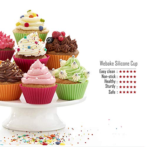 Silicone Cupcake Baking Cups Muffin Liners Reusable Silicon Muffin Tin Non