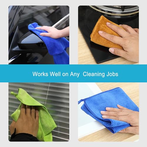 400 GSM Microfiber Cleaning Cloths (8 Count)