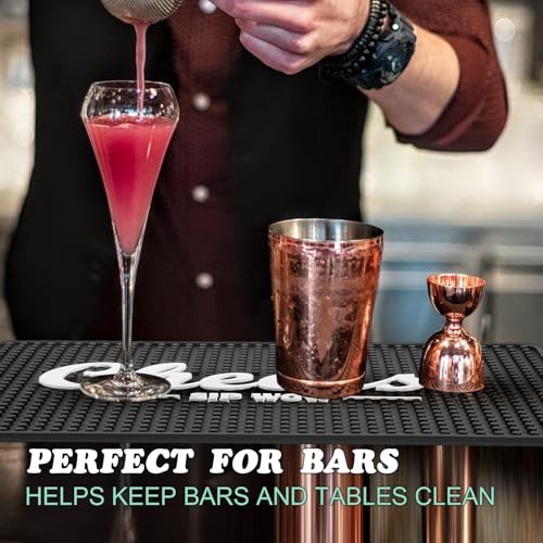 Cheers Bar Mat for Countertop 18in x 12in Large