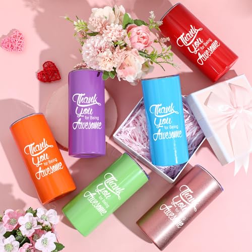 10 Sets Thank You Gifts Tumbler 16 Oz with Lid Straw