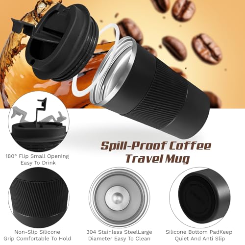 Vacuum Insulated Stainless Steel Travel Coffee Mug