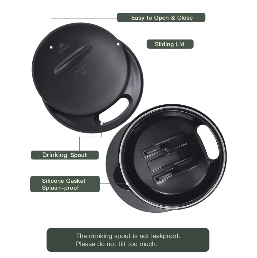 16 oz Insulated Coffee Mug with Handle and Lid