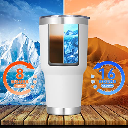 30 oz Tumbler with Lid and Straw (4 Count)