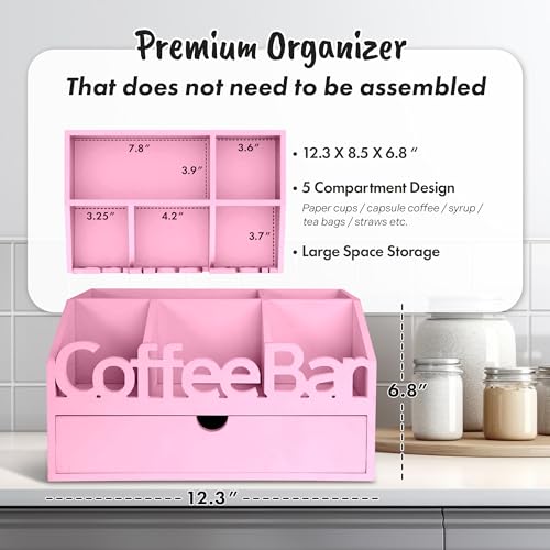Coffee Bar Organizer Countertop