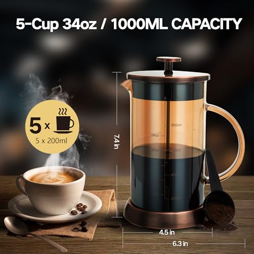 34 Ounce French Press Coffee Maker