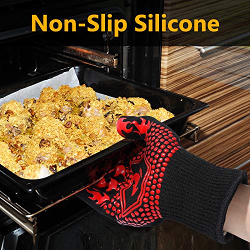 BBQ Gloves BBQ Accessories 1472℉ Extreme Heat Resistant (2 Count)