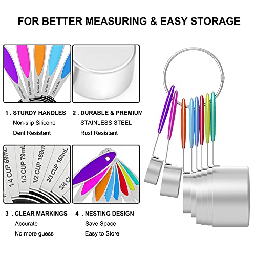 Measuring Cups and Measuring Spoons Set