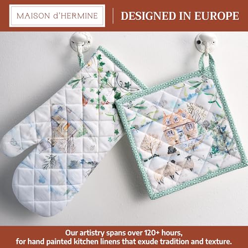 100% Cotton Oven Mitt & Pot Holder Set (2 Count)