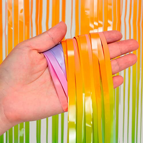 Colourful Fringe Curtains (2 Count)