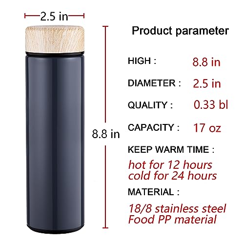 15oz Water Bottle Stainless Steel Thermos Flask