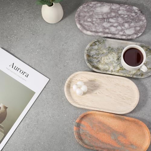 Natural Marble Tray for Bathroom Countertop