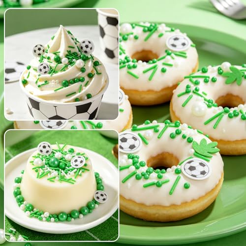 Soccer Ball Sprinkles 130g (4.58 Ounce)