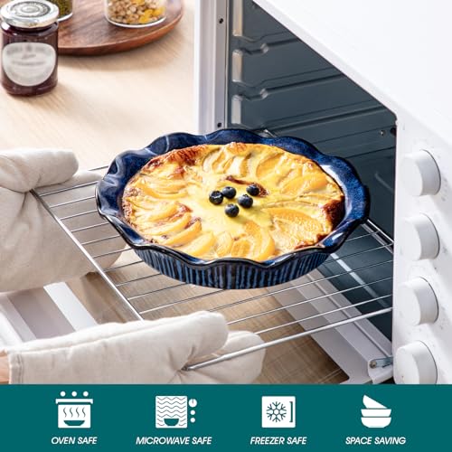 Ceramic Pie Pan for Baking (42 Ounce)