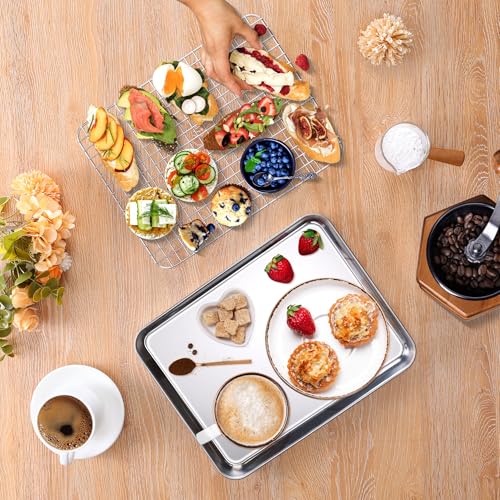 Quarter Sheet Pan with Wire Rack (4 Count)