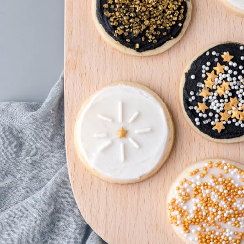 Sprinkles 6 Cell Edible Sprinkle Mix Jimmies Perfect for Cake Decorations Baking Ice Cream Cookies Cupcake Topper (6.45 Ounce)