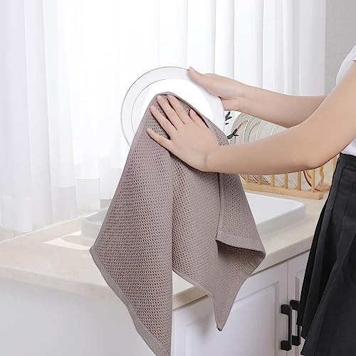 100% Cotton Waffle Weave Kitchen Dish Towels 8 (8 Count)