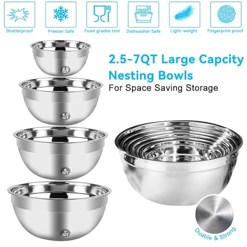 Hand Mixer Electric Mixing Bowls Set