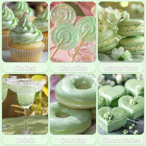 Iridescent Green Edible Glitter