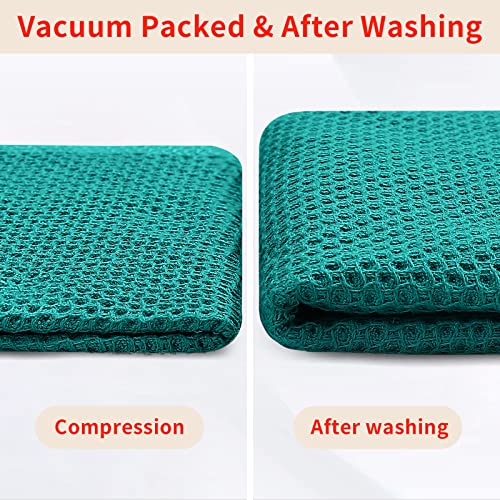 100% Cotton Waffle Weave Kitchen Dish Towels 12 (12 Count)