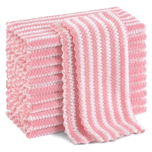 12 Pack Coral Velvet Dish Cloths (12 Count)