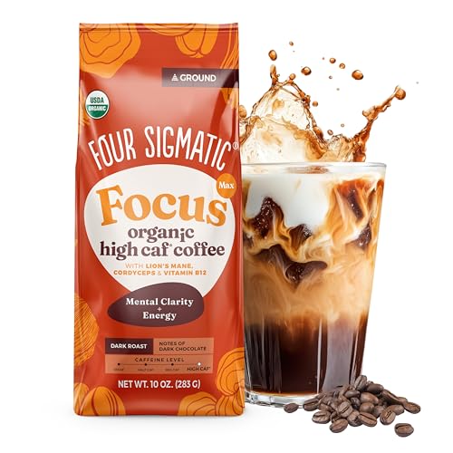 Focus Max High Caffeine Cordyceps Coffee (10 Ounce)