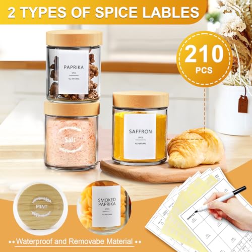 Spice Jars with Label (96 Fl Oz)