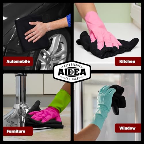 Microfiber Cleaning Cloth Black (600 Count)